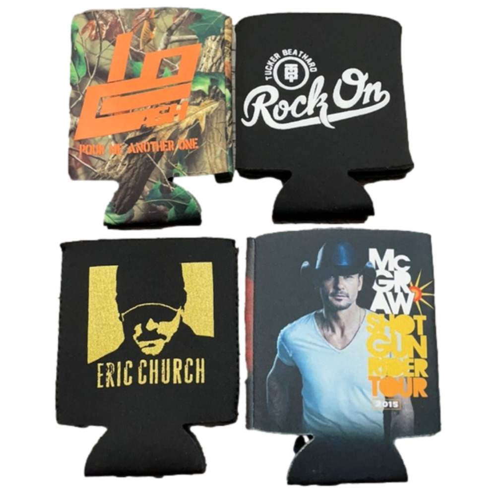 SET of 4 concert coozies